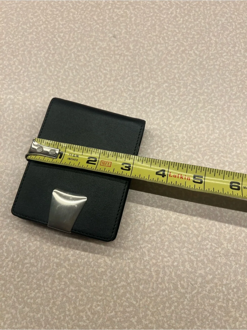 Subaru wallet Black pLeather and business Card Holder
